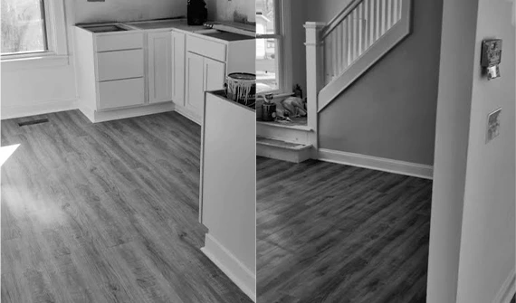 Pre-finished wood floor fitting services in Munster, IN