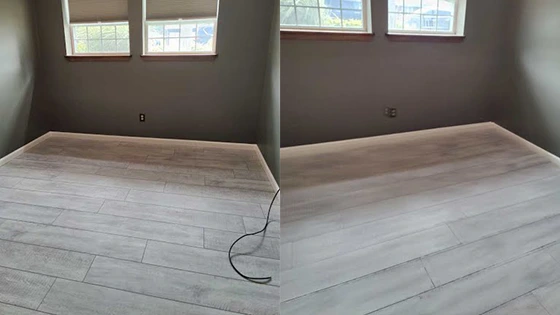 Engineered timber flooring installation in Highland, Indiana