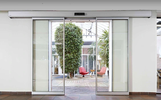Automatic sliding door installation in Chesterton for enhanced accessibility and modern design.